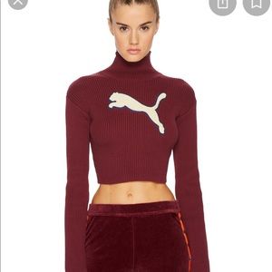Puma Fenty by Rihanna long sleeve crop turtleneck